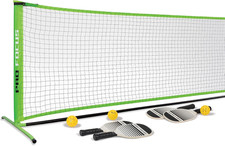 Ultimate Pickleball Net Set with 4 Paddles 3 Balls for All Ages Skills