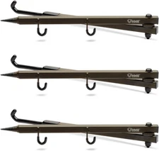 Folding Tree Stand Bow Hanger 3 Pack With Hooks Extends To 20 Inches