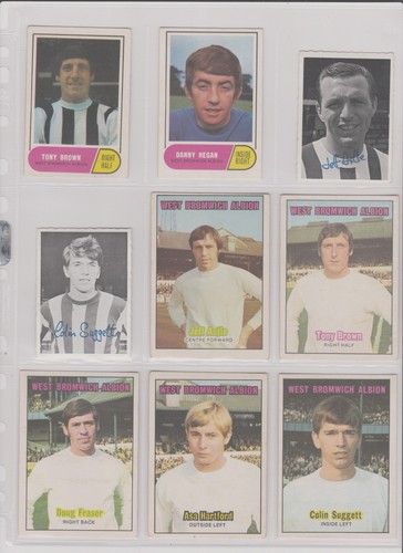 A&BC Football Cards 1961-1974 WEST BROMWICH ALBION (38 Bubble Gum/Trade Cards) - Picture 4 of 11
