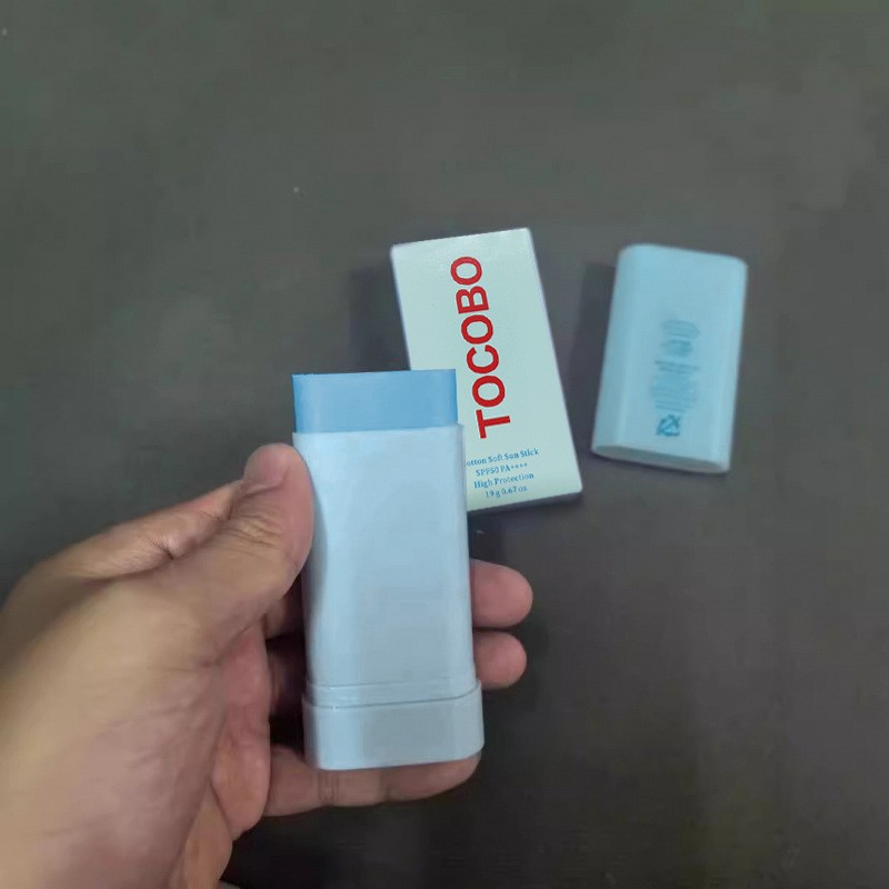 19g Protector solar vegano Algodón Suave Barra Hidratante Protector para la piel