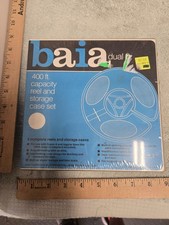 baia dual 8 capacity reel  storage case set, sealed, 3 bins, undated