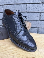 ALLEN EDMONDS MACNEIL Black Leather Wingtip Brogue Shoes Men’s Size 8