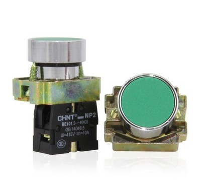 10PCS For Chint NP2-BA31 Pushbutton Switches Green NO