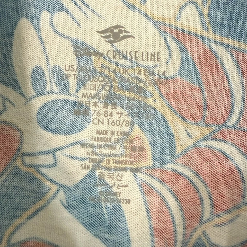 Camiseta Disney Cruise Line Estampado Completo Mickey Goofy Donald Chip Dale Juventud 14 Foto 4 de 4