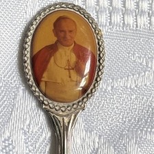 Vintage Pope John Paul British Visit 1982 Souvenir collectors spoon
