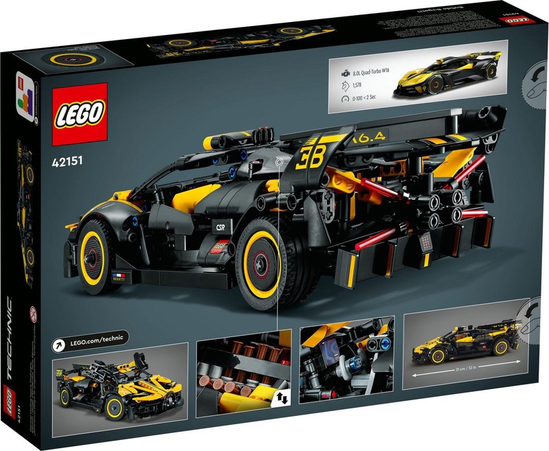 LEGO 6425761 Technic Bugatti Bolide 42151 Toy Building Kit (905 Pieces)