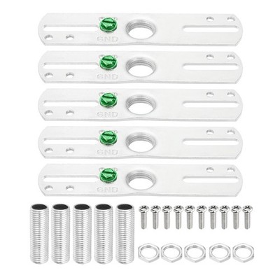 5 Set Light Crossbar Kit with 1/4 IP Tap Center Hole Ceiling Light Plate