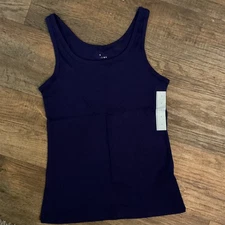 A New Day Responsible Style Navy/ Purple Tank Top Ladies Medium
