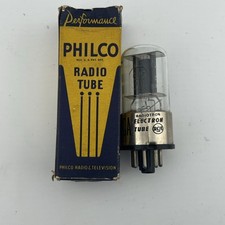 Vtg PHILCO 6J5GT/G Vacuum Tube Amp Mixer AM Radio R Player Crosley GE Philco.