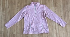 EUC Columbia Women  s Layer First II Stripe 1/2 Zip Pullover - Pink - Size XL
