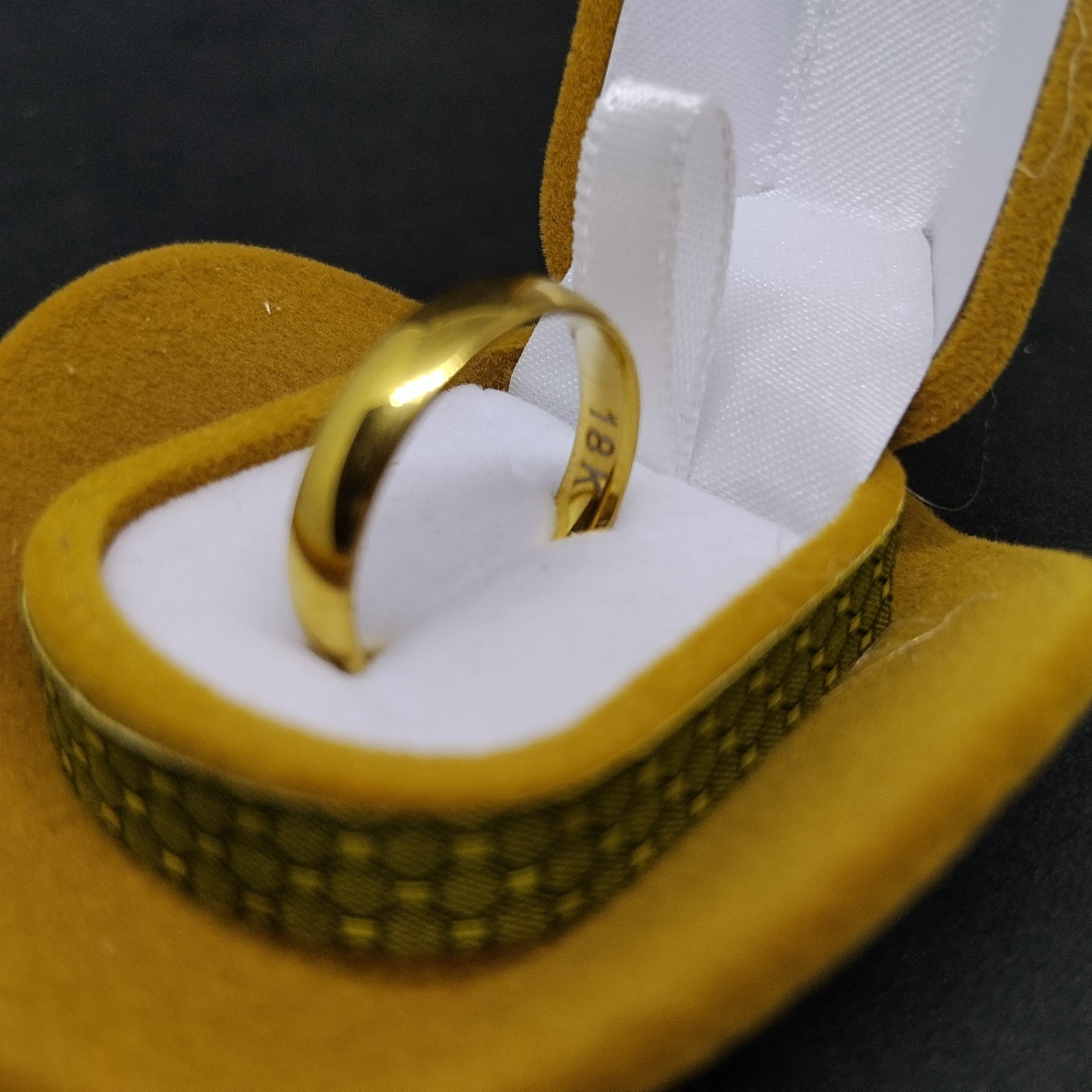 ALIANZA CHAPADA EN ORO18K TALLA 9