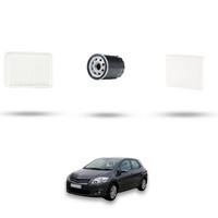 Hoffcar Set Service - 3 Filter Kompatibel Mit Toyota Auris I (E150) 1.6 Vvt-I