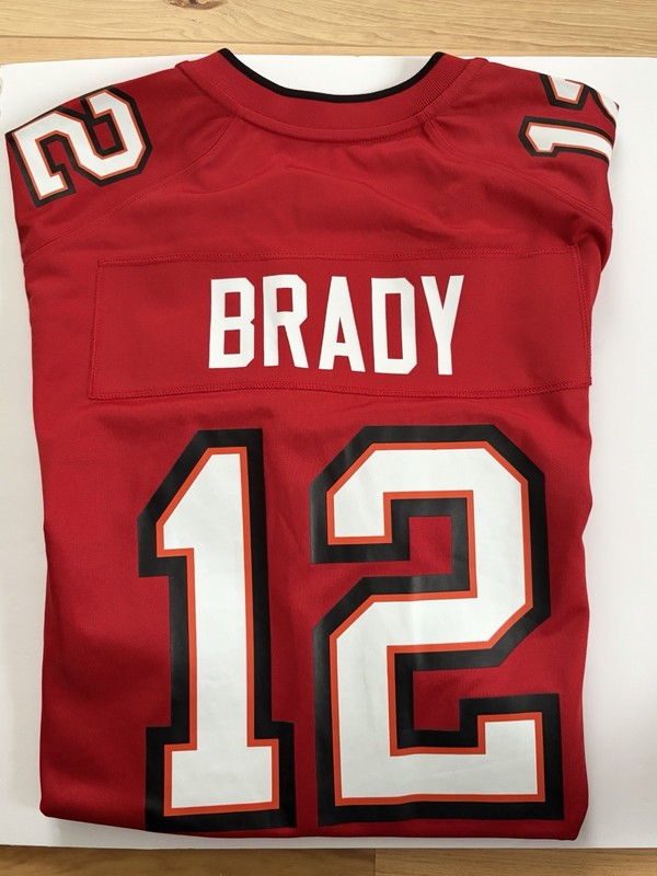 Nike Tom Brady 12 Tampa Bay Buccaneers National Football League NFL Jersey Red M