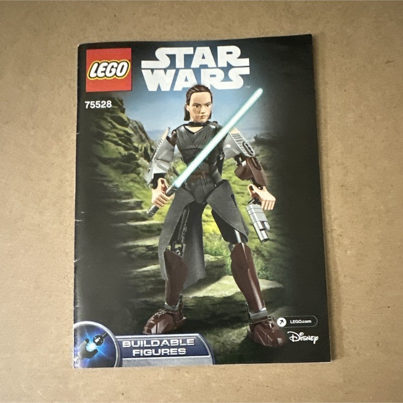 LEGO Star Wars Rey 75528 Buildable Figure Illustrated Manual Booklet English