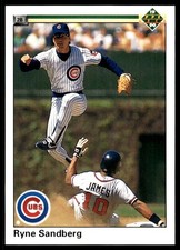Ryne Sandberg 1990 Upper Deck #324 Cubs MLB READ FREE SHIPPING AutographDen
