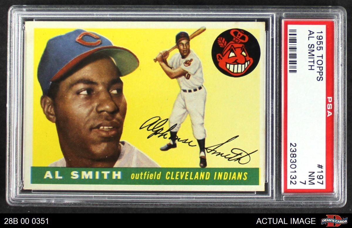1955 Topps #197 Al Smith Indians PSA 7 - NM