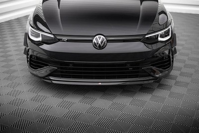 Maxton Design Frontlippe V.7 passend für VW Golf R Hatchback / Variant Mk8 schwa