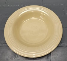 Vintage FIESTA 8.25" Deep Plate or Rim Soup Bowl - Old Ivory  (1 of 2)