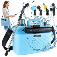 Elektrische 8L RüCkenspritze Mit Akku 4 DüSen FüR Garten Haus Und Autopflege