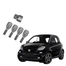Kit Bulloni Antifurto Per Smart 453 Renault Twingo 2015>Cerchi in Acciaio o Lega