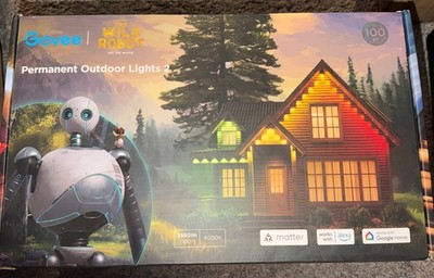 Govee Permanent Outdoor Lights 2, 100ft RGBIC H705E 72 LED Lights WHITE Unused