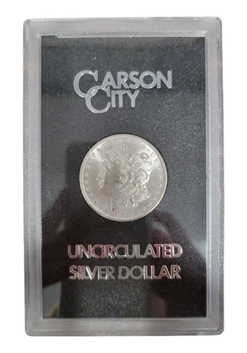 1882 GSA Holder Carson City Mint Uncirculated Morgan Dollar With Box And COA