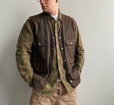 Vintage Swanndri Men’s Waxed Vest Size M(fit’s L) Brown 