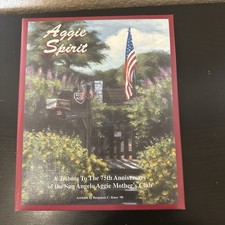 Vintage Texas A&M Aggie Spirit Cookbook Binder Mothers Club 2002 Made In USA