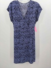 Pre-Owned Nine West Purple Size Medium Short Short Sleeve Dress