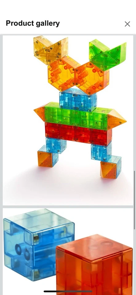 Magna-QuBix  Tiles!  3D Building Shapes. 29 Piece Set.   - Image 4 of 4