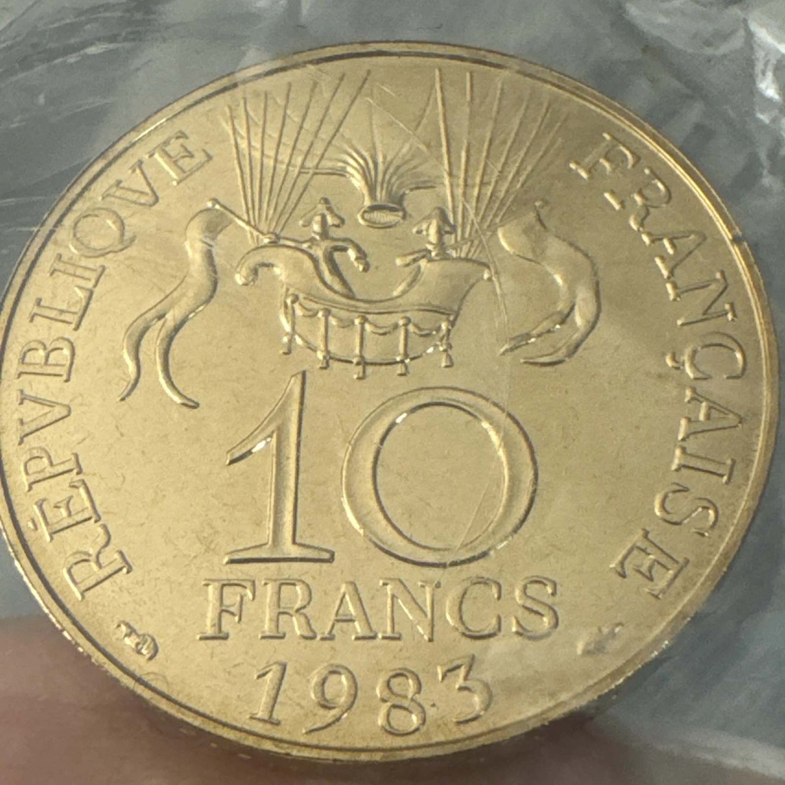 Pièce 10 Francs Monnaie De Paris Essai RF Conqvête De L’espace 1783 1983 FDC