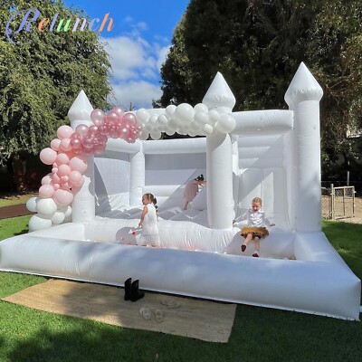 PVC Commercial Inflatable Bounce House Castle with Slide Ball Pit Birthday Party