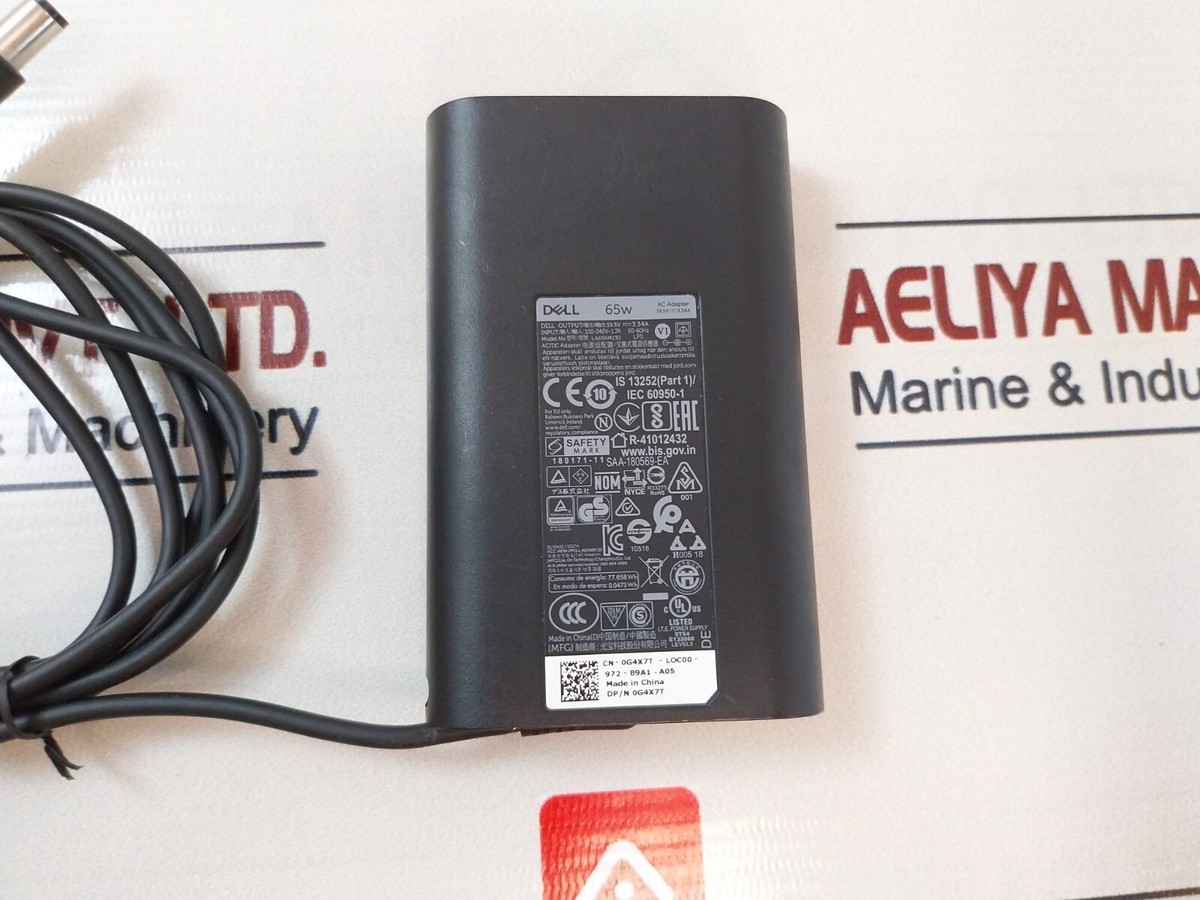 Dell LA65NM130 LPS AC/DC Power Adapter/Charger 1H844 A00 | eBay