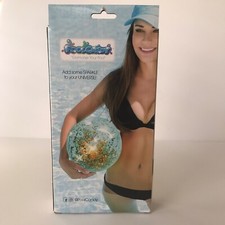 NIB Gold Holograhic Glitter Inflatable Jumbo Beach Ball Pool Candy- Free Ship