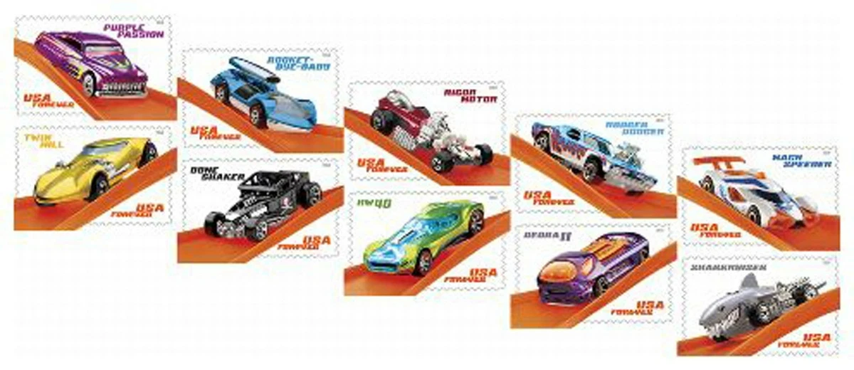 2018 Hot Wheels Sheet of 20 Stamps Scott 5330a eBay