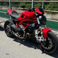 For Ducati Monster 797 7/8" Black CNC Motorcycle Bar End Rearview Side Mirrors