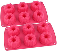 Webake 2 StüCk Mini Gugelhupfform Silikon Gugelhupf Backform Ø 7,5 Cm Kuchenform
