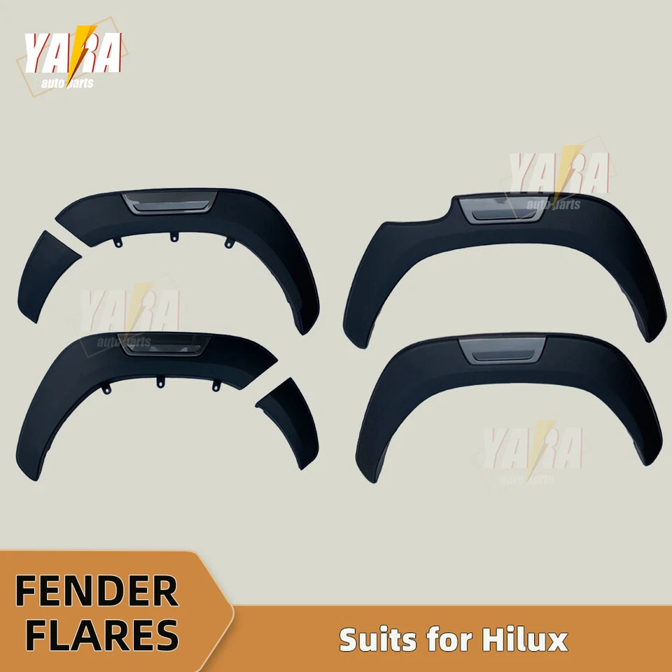 Fender Flares Kit Wheel Arch for Toyota Hilux Dual Cab 2015-2024 6pcs - image 3 of 4