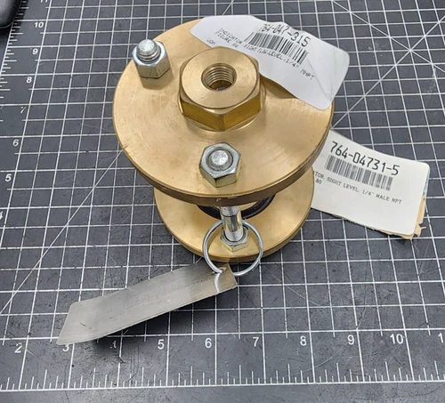 Ernst Sight Level Indicator 805S 1/4" NPT 150PSI/250°F  Glass Brass [A8B1]