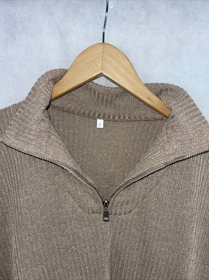 Nuevo Pullover Mujer Sin Etiqueta 1/4 Cremallera Talla Pequeña Foto 2 de 4