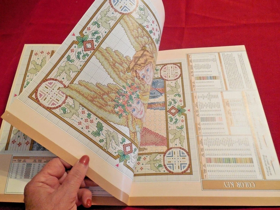 NEW!  True Colors Cross Stitch Pattern Leaflet "Guardian Angels" 7 Pages - Image 2 of 3