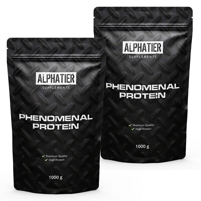 ALPHATIER SUPPLEMENTS Eiweiß Protein Pulver 2000g - Proteinshake Proteinpulver - ohne Whey & Gluten