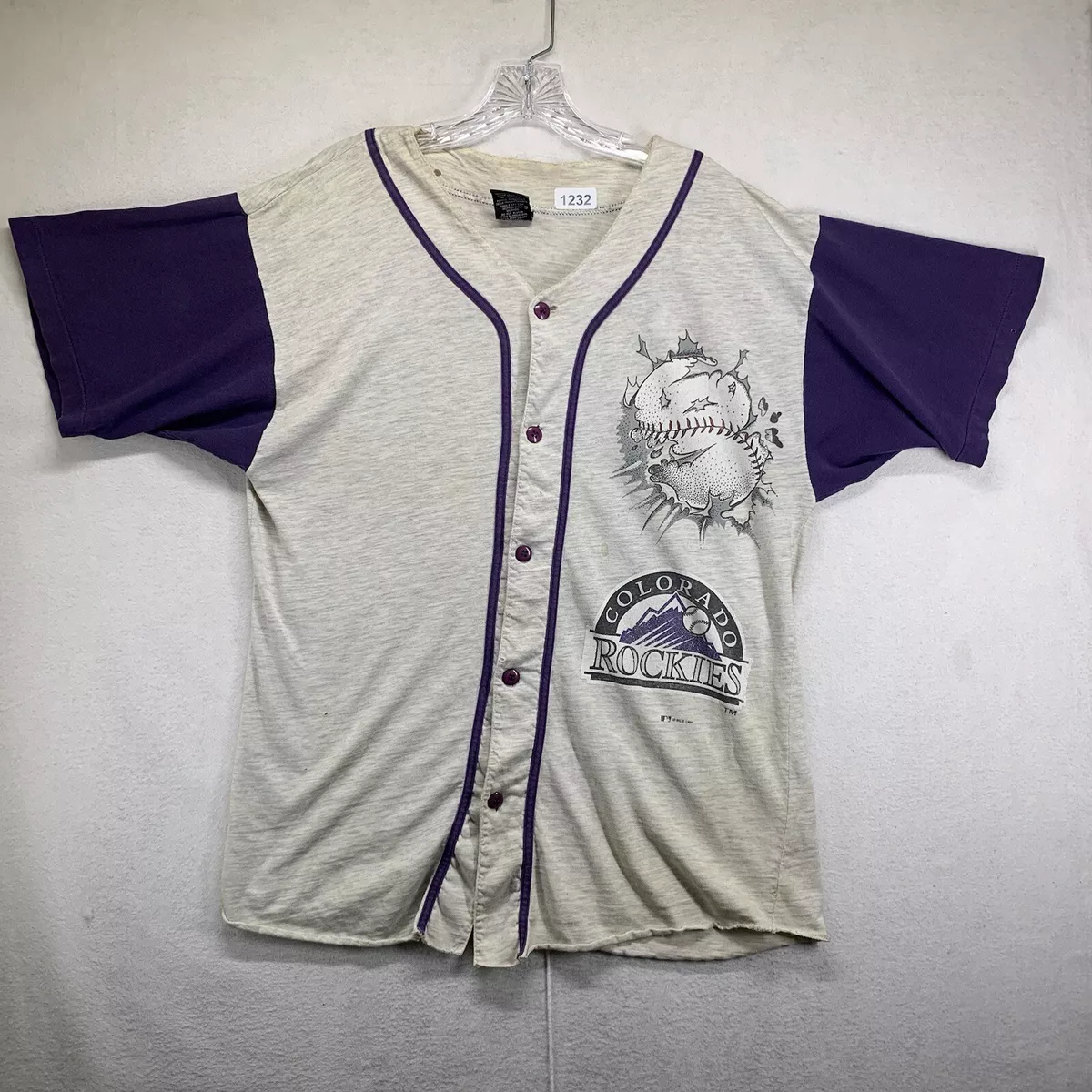 VINTAGE STARTER X COLORADO Rockies Baseball Jersey Mlb 