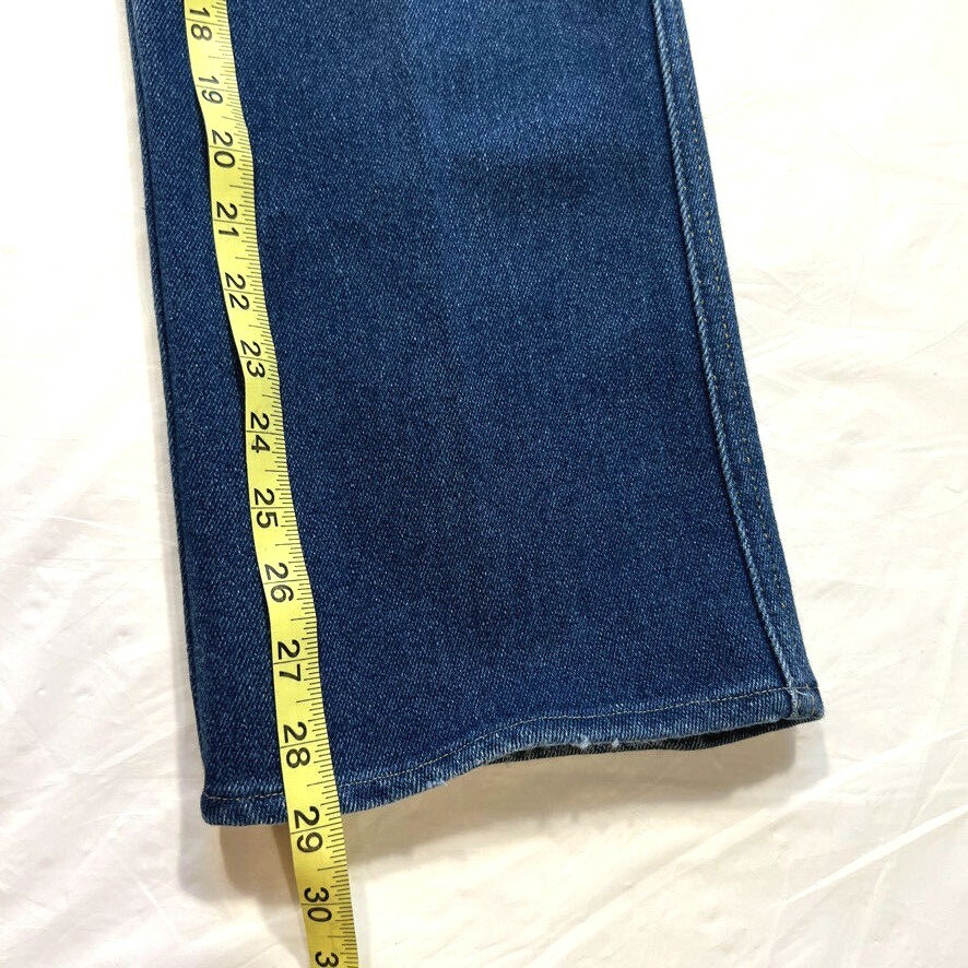 Vintage Lee Jeans Relaxed Fit Straight Leg USA Made Dark Blue