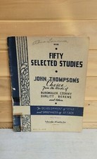 Antique Fifty Selected Studies for Developing Piano Studies 1927