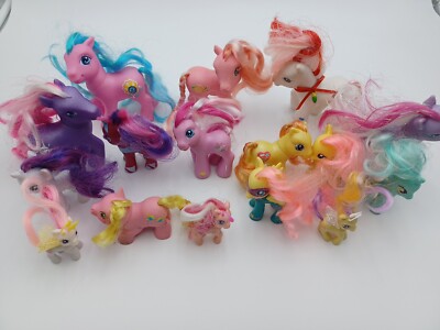 My Little Pony Figure Lot 15 Figures Hasbro Mostly 2000s Read Condition Descript