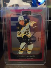 2021-22 Charlie McAvoy Matte Pink O-Pee-Chee Platinum Hockey Upper Deck...