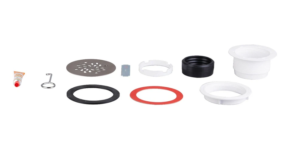 Drenaje de ducha Uni-Green sin masilla para base de ducha de fibra de vidrio/acrílico para tubo de 2" Foto 2 de 4