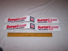 2 PHILLIPS 66 Gas & Oil SUPER CLEAN REGULAR UNLEADED Stickers