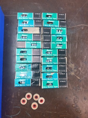 HUGE LOT 100+ Panduit PMDR-A Pan-code Wire Marker Tape ROLLS